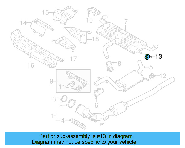 Muffler & Pipe Retainer Ring 1K0-253-147-E - View 59