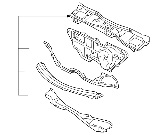 Cowl Panel 1C0-803-147-K - View 5