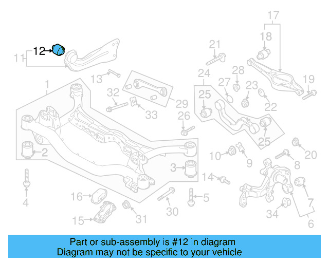 Trailing Arm Bushing 3C0-505-541 - View 7