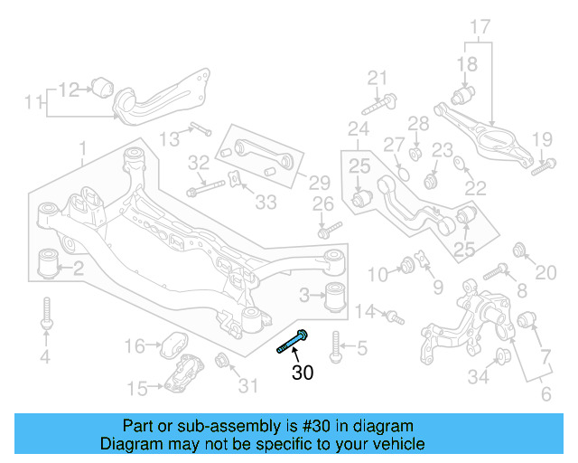 Tie Rod Assembly Mount Bolt N-106-283-01 - View 5