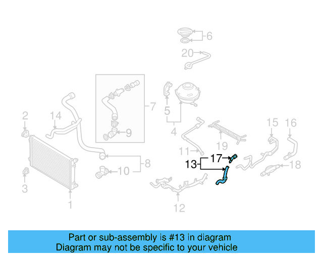 Hose 1J0-122-073-A - View 28