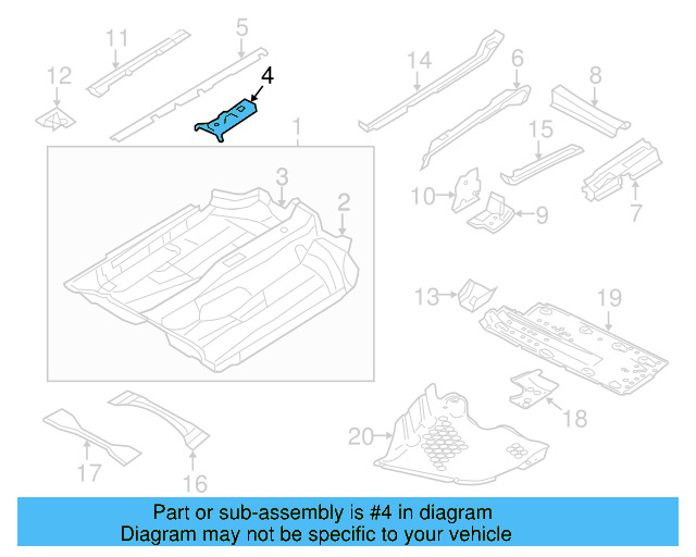 Center Plate 1K0-801-775-D - View 18