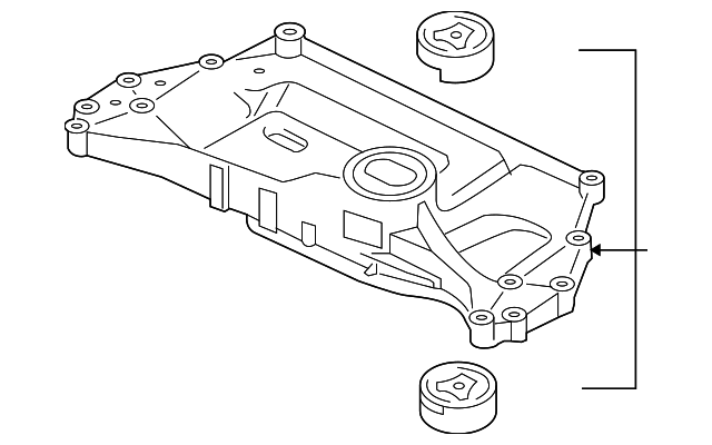 Engine Cradle 1K0-199-313-AM - View 14