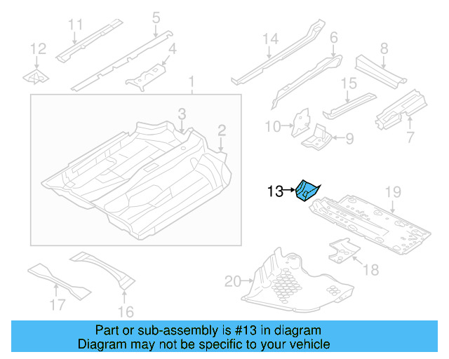 Center Reinforced 1K0-803-489-A - View 6