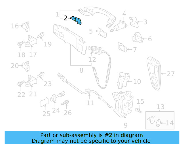 Handle, Outside Packing 5G0-837-209-B-9B9 - View 32