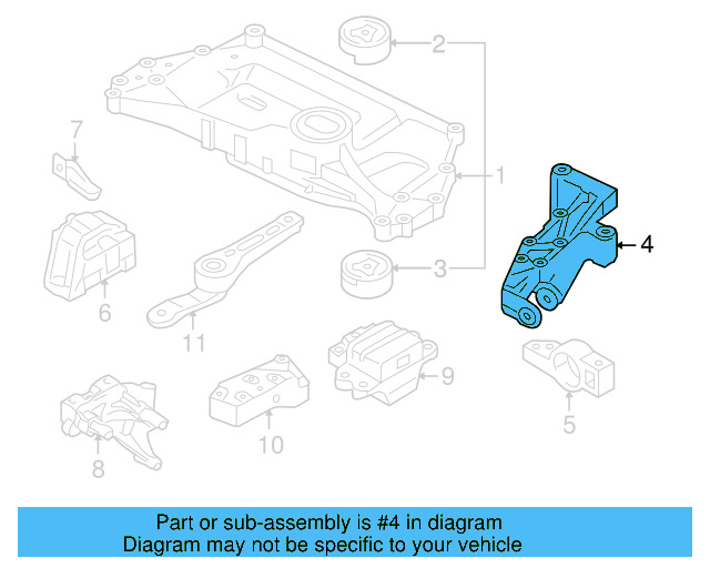 Bracket 1K0-199-295-E - View 8