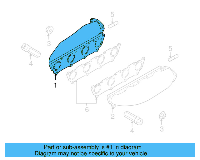 Exhaust Manifold 077-253-034-T - View 5