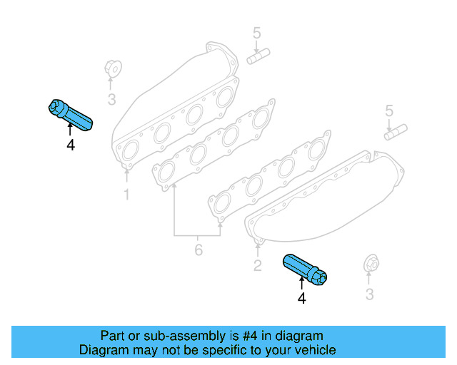 Exhaust Manifold Nut 077-253-158-A - View 8