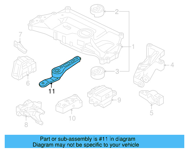 Rear Support 1K0-199-855-BJ - View 56