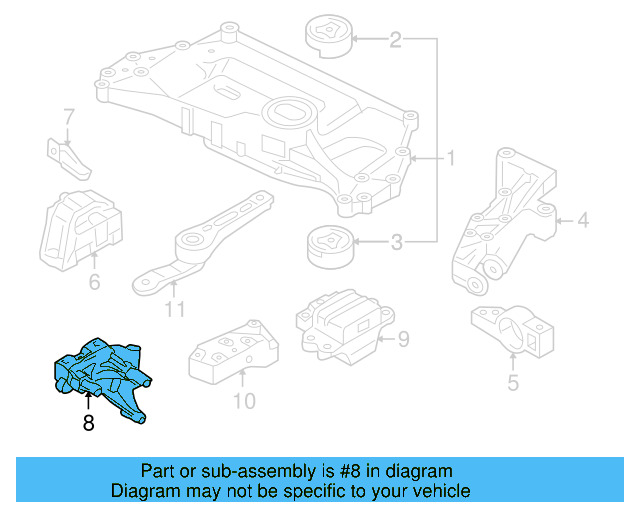 Engine Mount Bracket 06F-199-207-H