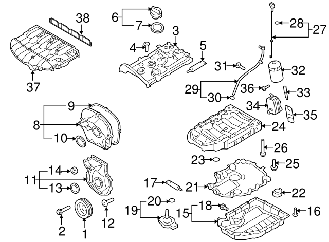 Timing Case Bolt N-910-967-02 - View 15