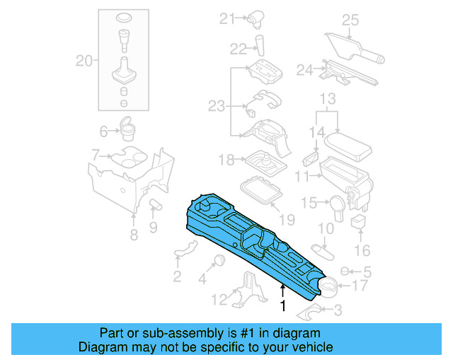 Console Body 1C0-864-363-R-3SG - View 11