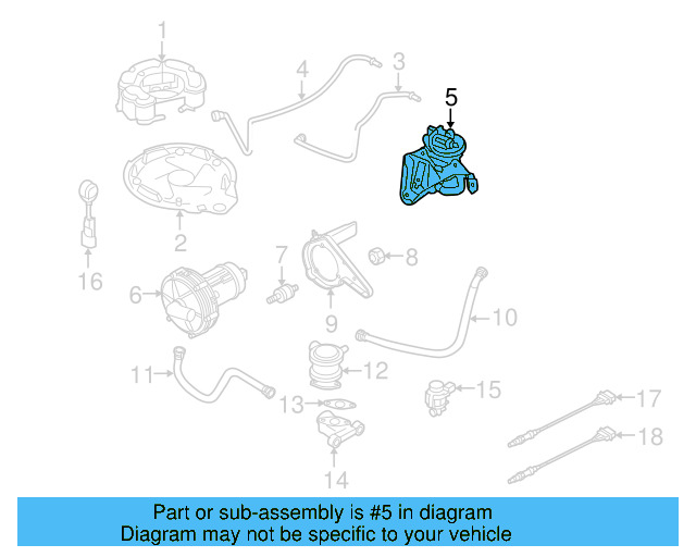 Evaporative Emissions System Leak Detection Pump 1K0-906-201-D - View 14