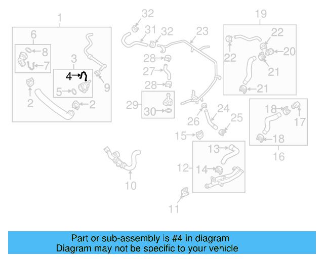 Engine Coolant Pipe 06A-121-065-DP - View 12