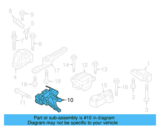 Support Bracket 06J-199-207-P - View 17
