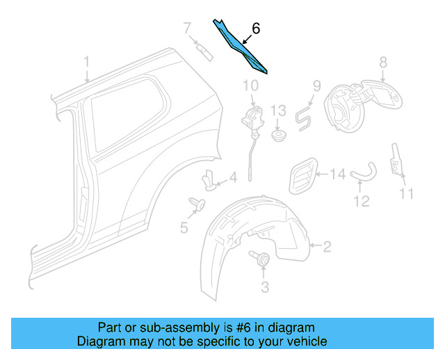 Fender Liner Retainer Nut N-908-338-01 - View 8