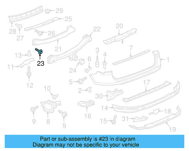 Impact Bar Bolt N-911-038-02 - View 24