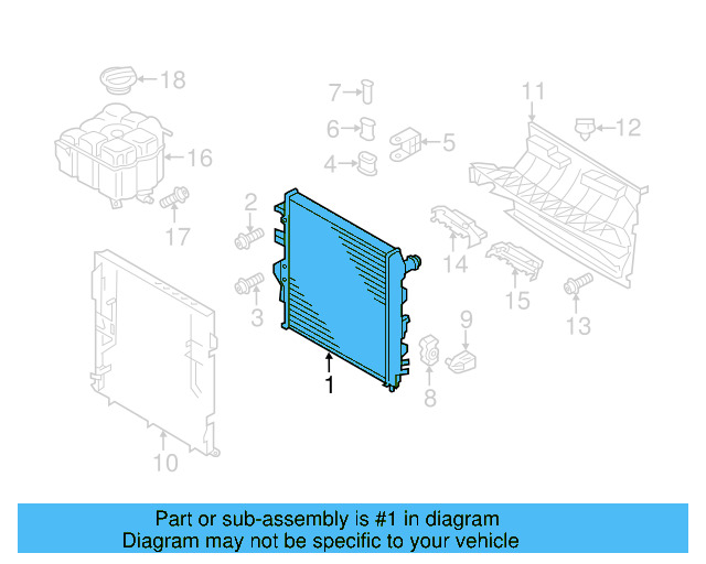 Auxiliary Radiator 7P0-121-212-K - View 5