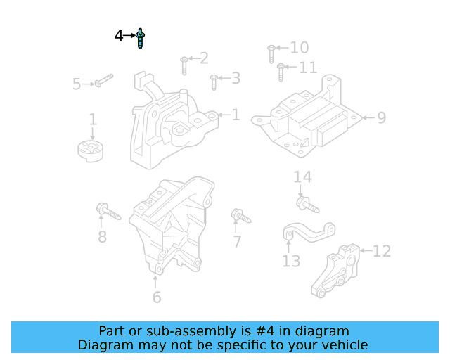Motor Mount Stud N-910-296-02 - View 7