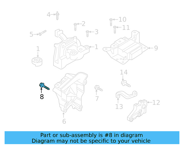 Motor Mount Stud N-910-296-02 - View 142