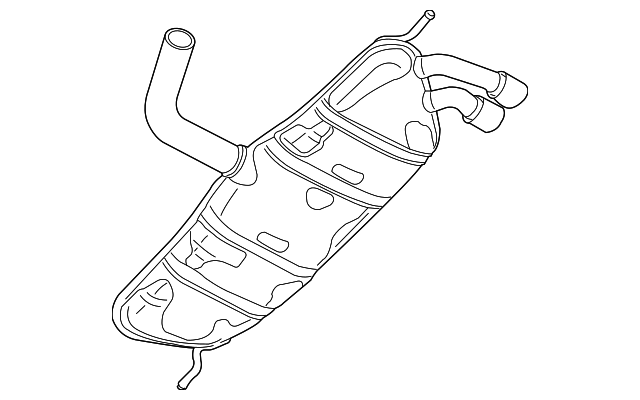 Rear Muffler 1Q0-253-609-P - View 3