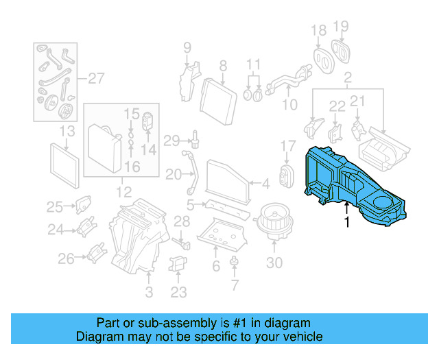 Evaporator Case 3C1-898-063 - View 26