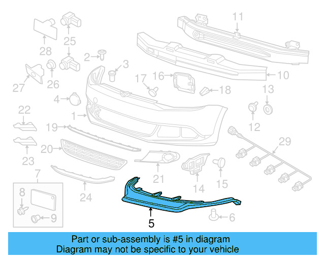 Lower Deflector 5C6-805-903-A-9B9