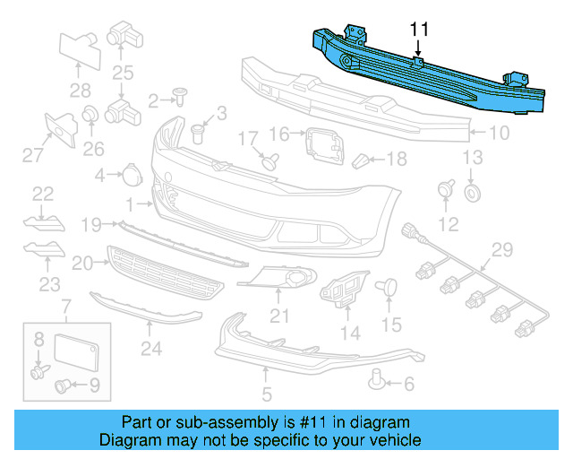Impact Bar 5C6-807-109-B - View 26