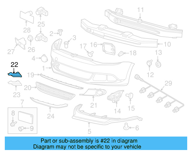 Upper Molding 5C6-853-510-9B9 - View 7