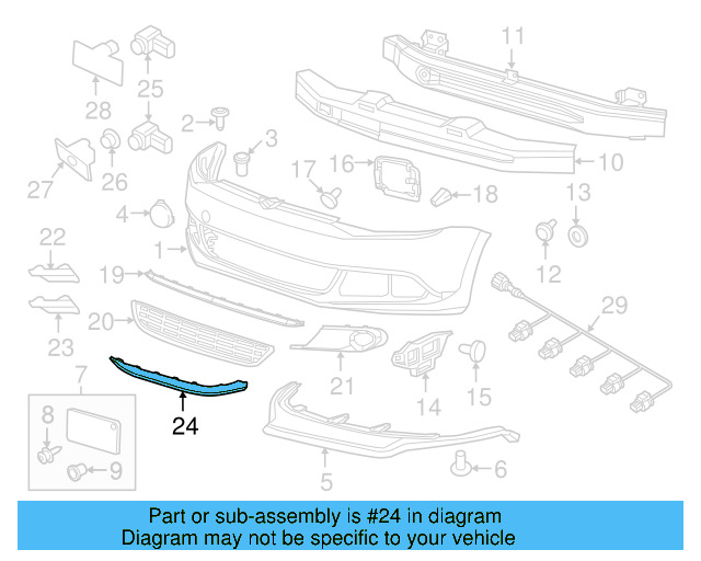 Lower Trim 5C6-853-896-9B9 - View 7