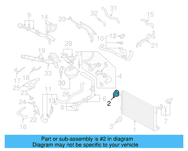 Radiator Upper Bracket 1J0-806-155-E - View 20