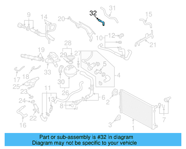 Inlet Hose 1J0-121-447-BK - View 5