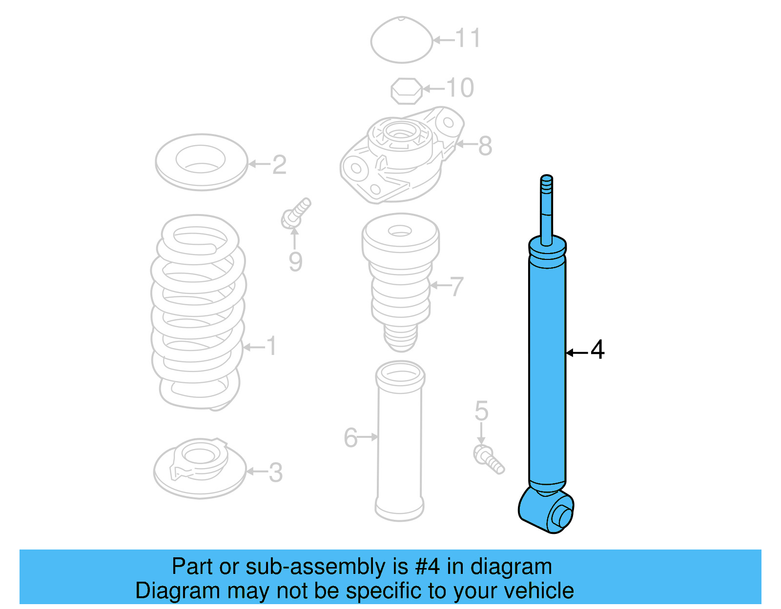 Shock Absorber 561-513-049-C - View 2