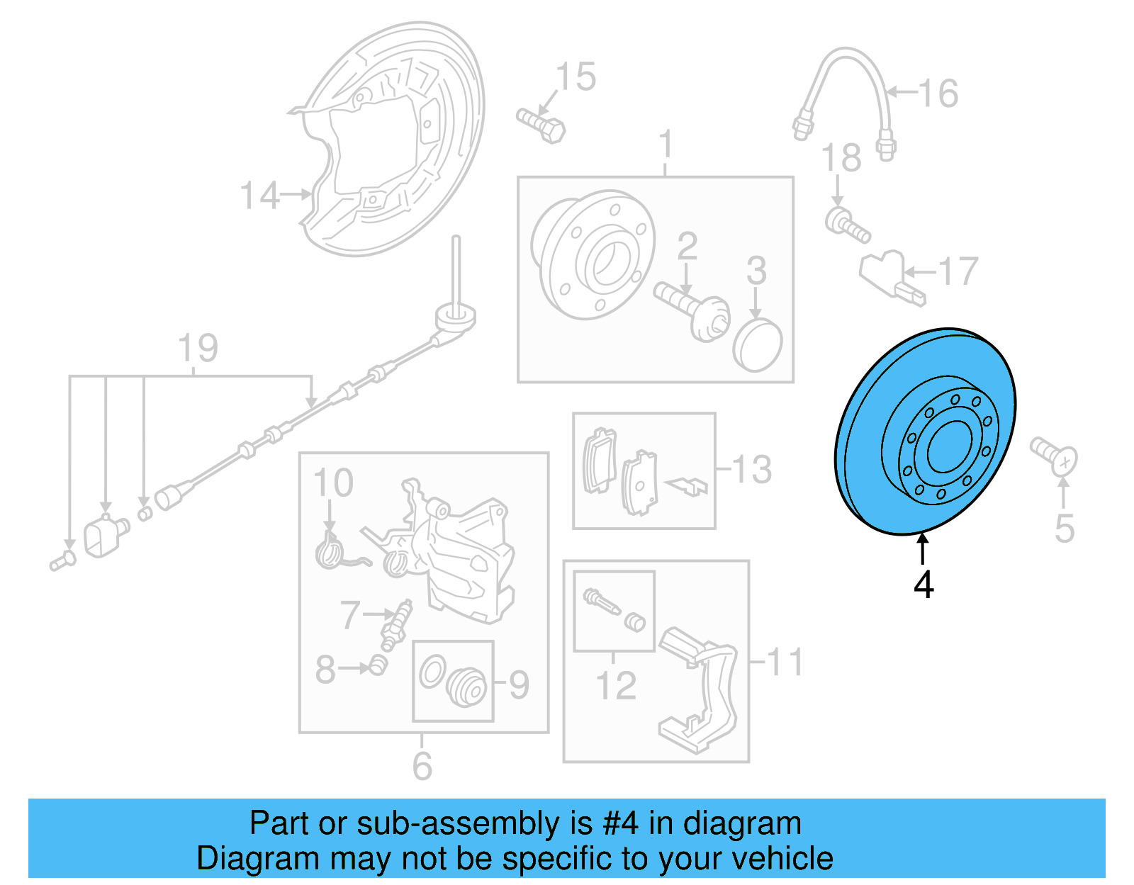 Disc Brake Rotor Rear 5Q0-615-601-D - View 14