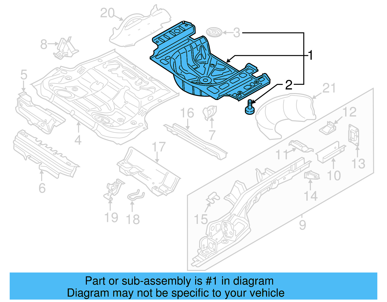 Rear Floor Pan 561-803-261 - View 4