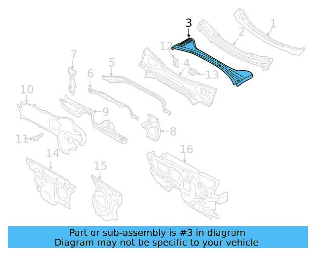 Water Deflector 561-819-404-B-9B9
