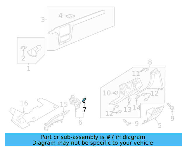 Lower Panel 561-858-365-H-82V - View 12