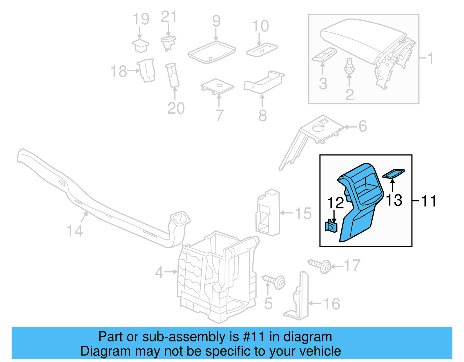 Rear Trim Panel 561-864-298-B-95T - View 4
