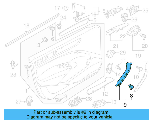 Pull Handle 561-867-180-A-82V - View 4