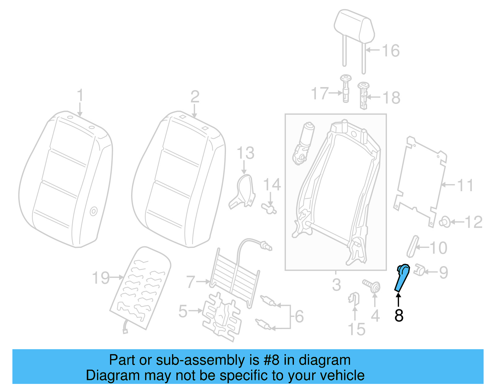 Adjust Handle 561-881-605-82V - View 6