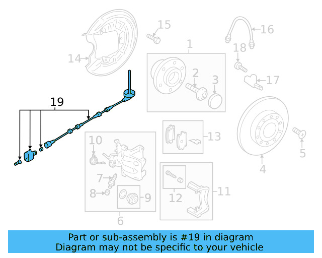 ABS Sensor Wire 561-927-904-A - View 6
