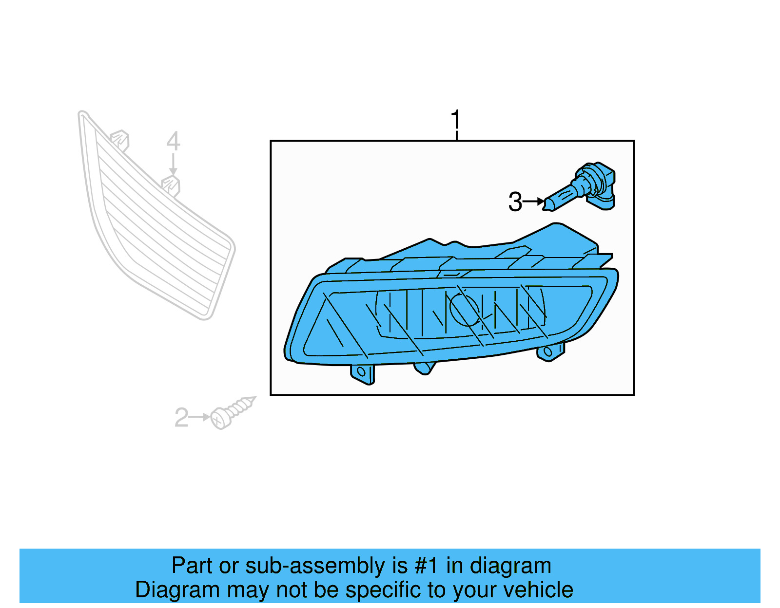 Fog Lamp Assembly 561-941-699-C - View 3