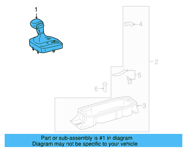 Shift Knob 1K1-713-203-AH-UMF - View 10