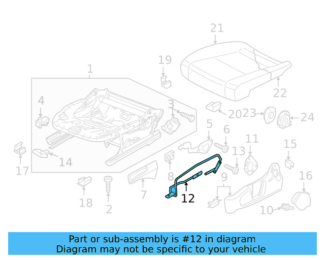 Retaining Bracket 5C6-881-537 - View 7