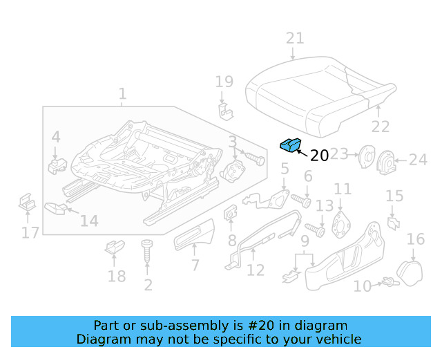 Track End Cover 8E0-881-347-E-9B9 - View 4