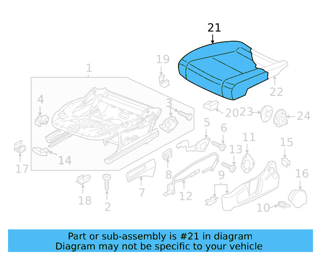 Seat Cover 561-881-405-BD-TJC - View 3