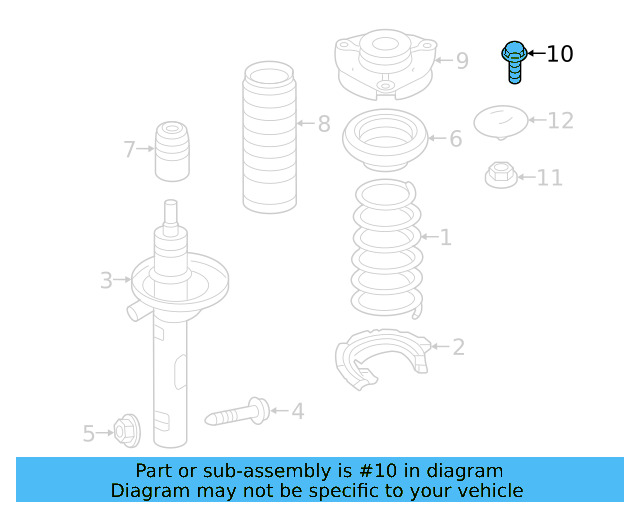 Strut Mount Bolt N-912-464-01 - View 25