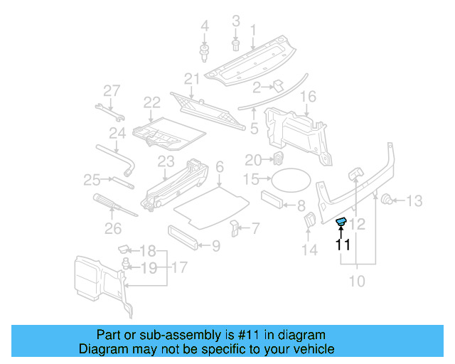 Tie Down 1J0-864-203-B-Q70 - View 10