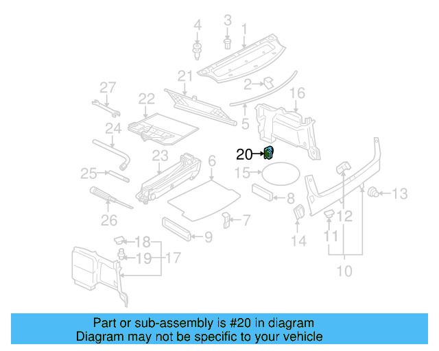 Tie Down 1J0-864-203-B-Q70 - View 8