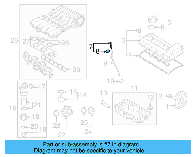 Engine Oil Dipstick 022-115-607-AD - View 19